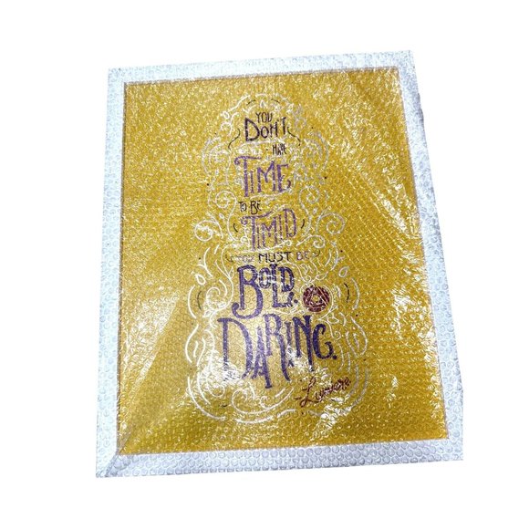Disney Wisdom LUMIERE June LimitedWall Art Decor "You must be bold” framed NEW - Picture 3 of 4